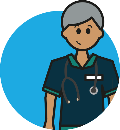 Care providers icon illustration